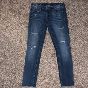 Vigoss Jagger Raw Hem Skinny Jeans
